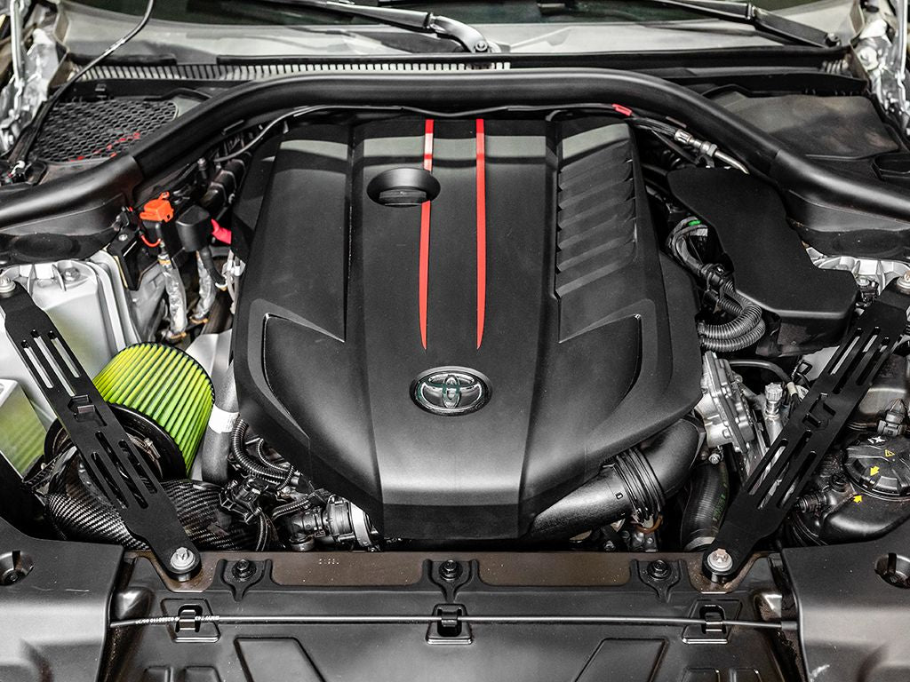 VR Performance Cross Strut Braces Black Billet Aluminum Toyota Supra A90 A91