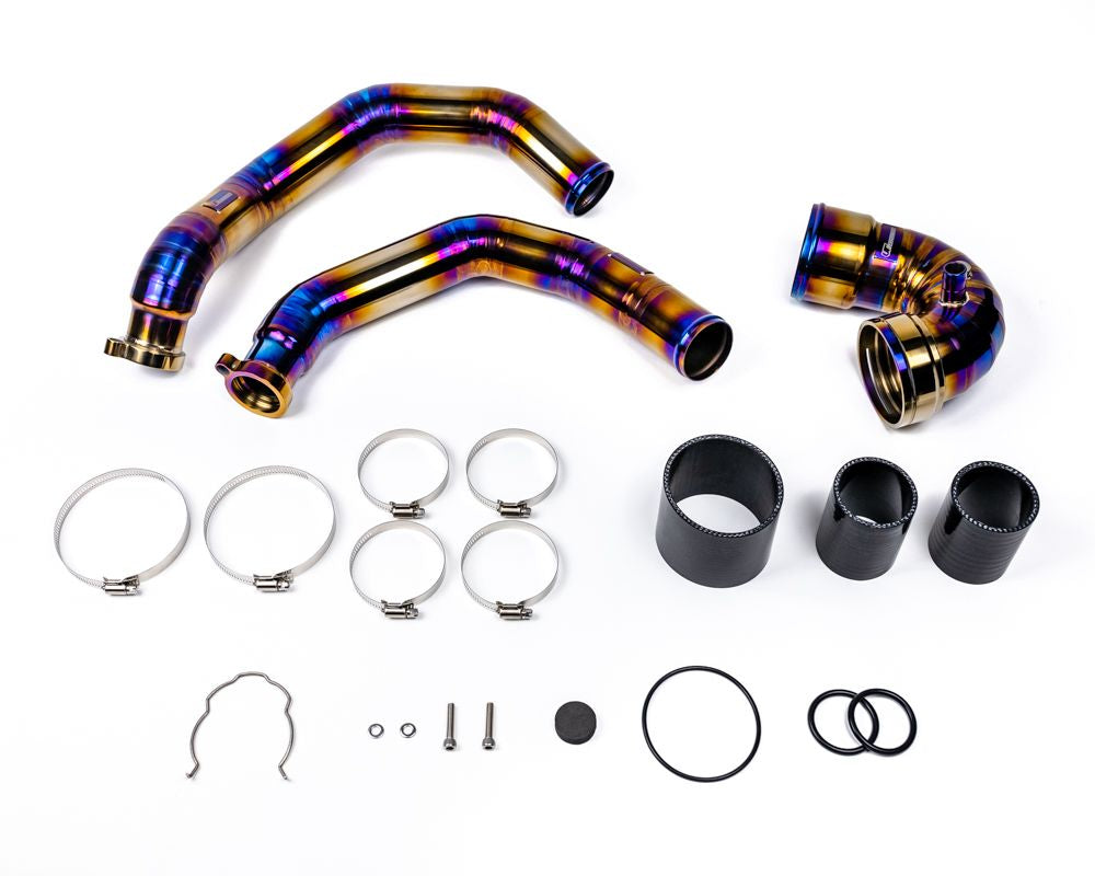 VR Performance Titanium Charge pipes and J-pipe BMW M3 | M4 | M2C | F8x 2015-2021