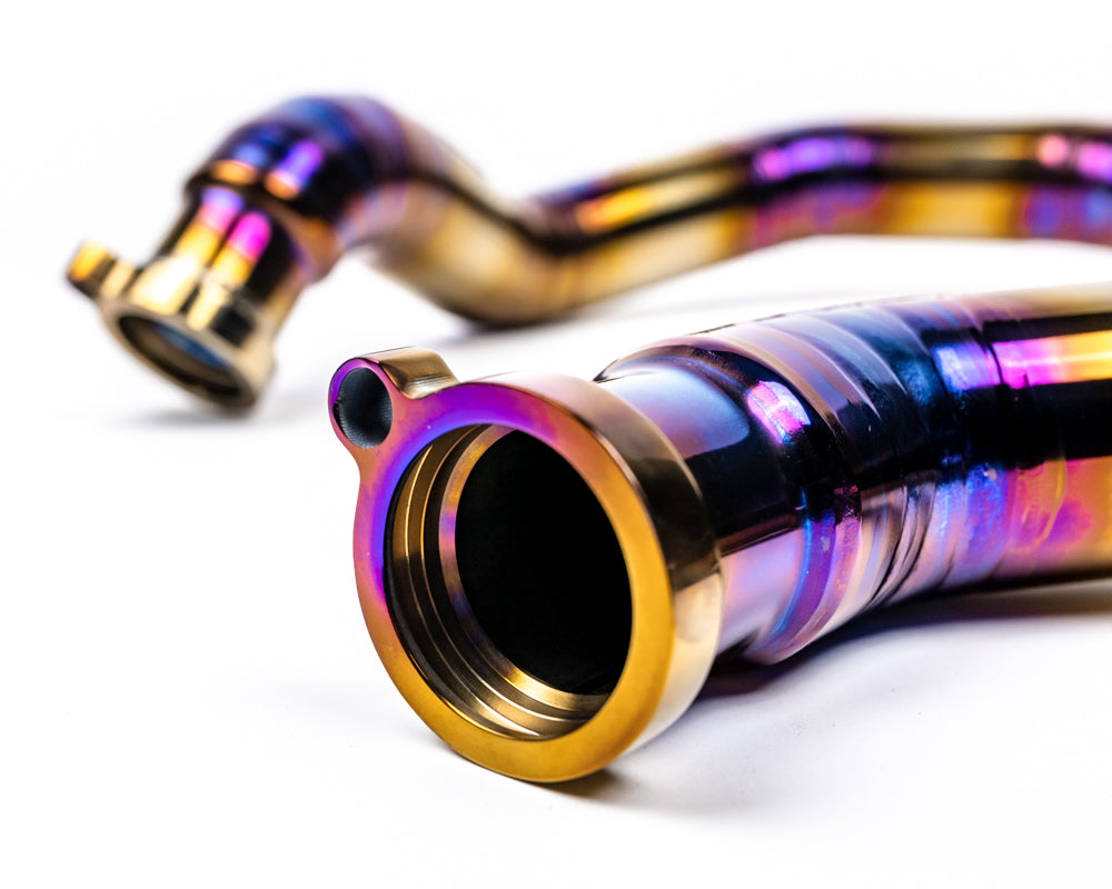 VR Performance Titanium Charge pipes and J-pipe BMW M3 | M4 | M2C | F8x 2015-2021