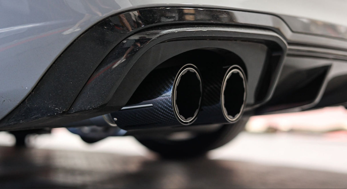 VR Performance Audi RS3 8V Stainless Valvetronic Exhaust System with Carbon Tips