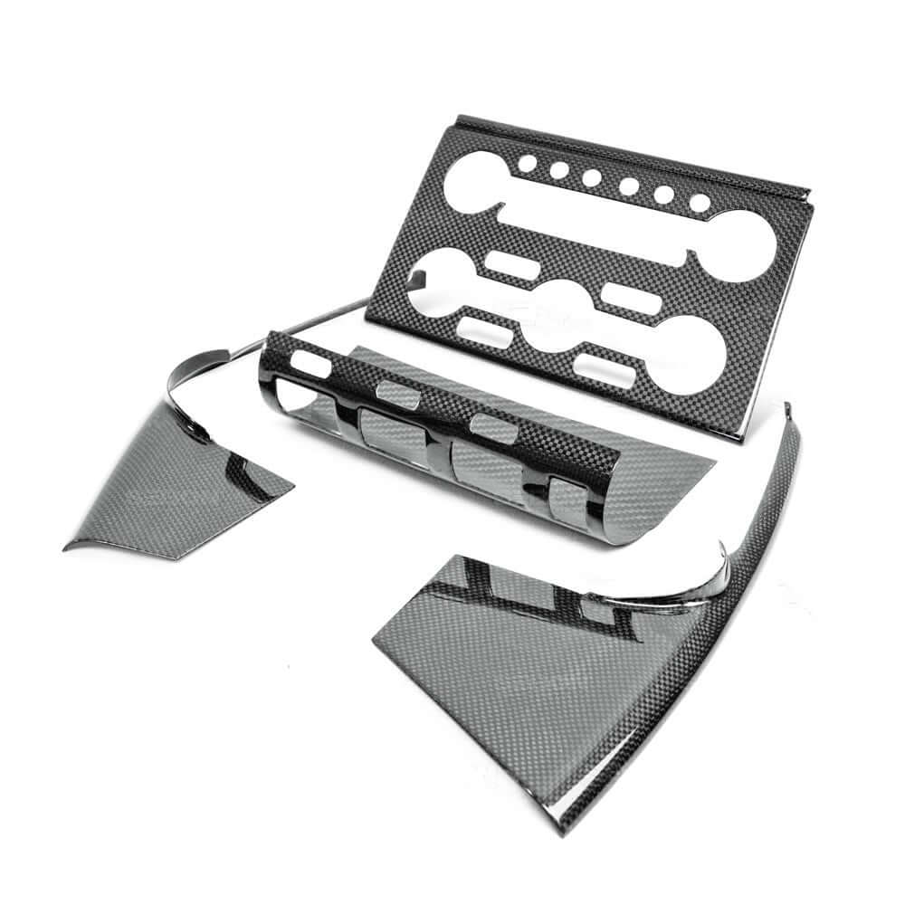 CARBON FIBRE INTERIOR CENTER CONTROL TRIM SET FOR 2009-2016 NISSAN GT-R - 4 PCS