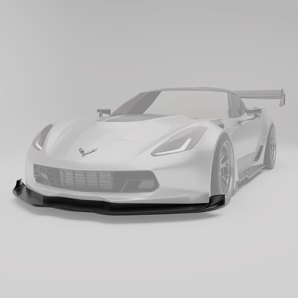 Revozport Corvette C7 Carbon Fiber Splitter & Air Dam
