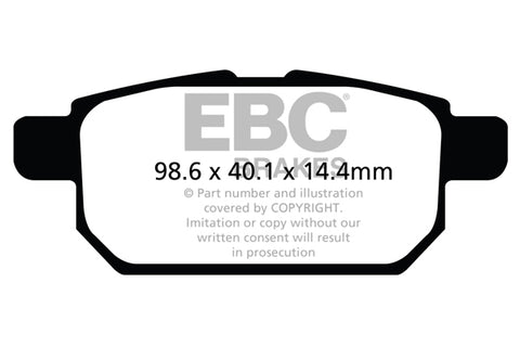 EBC Brakes Pad and Disc Kit (PDKR836) Image 1