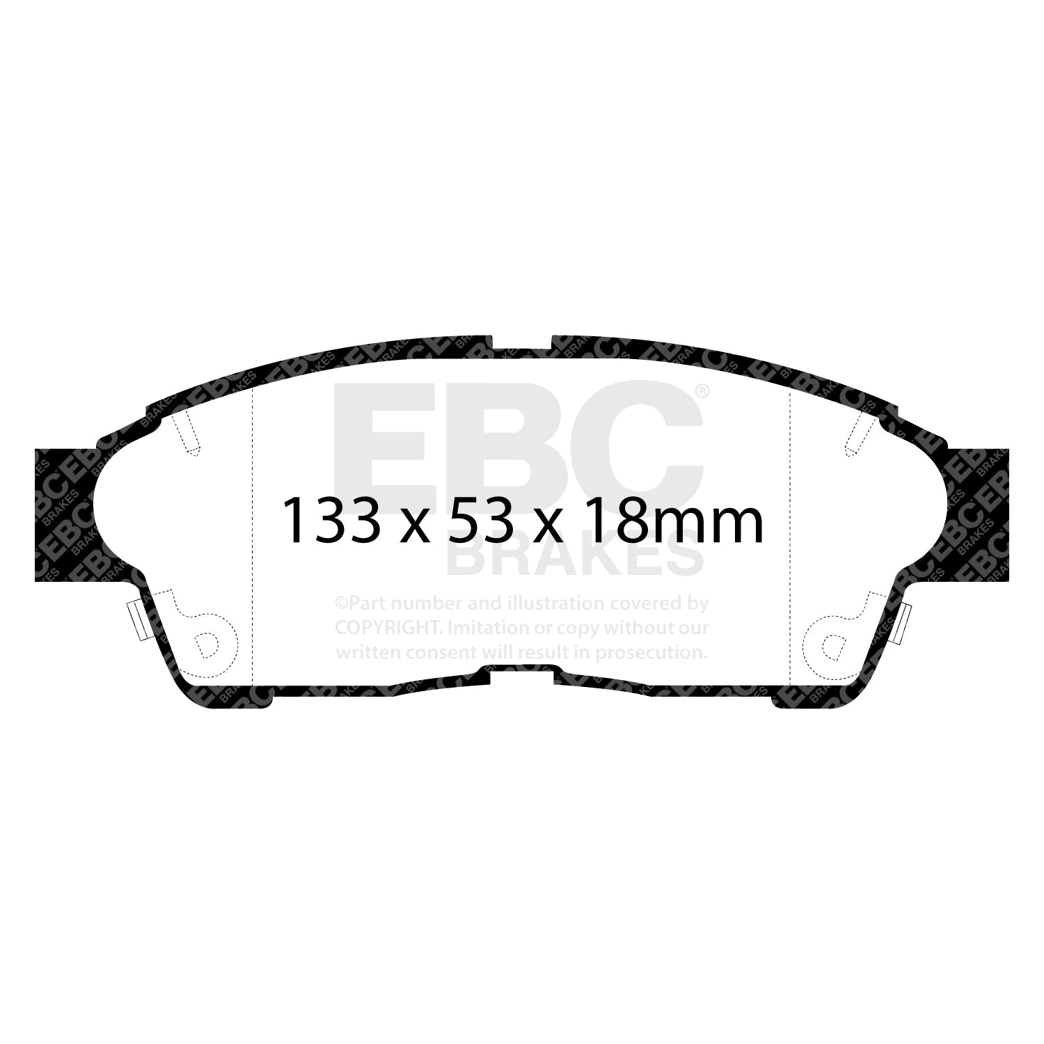 EBC Brakes Pad and Disc Full vehicle Kit (PD40K1812) Image 1