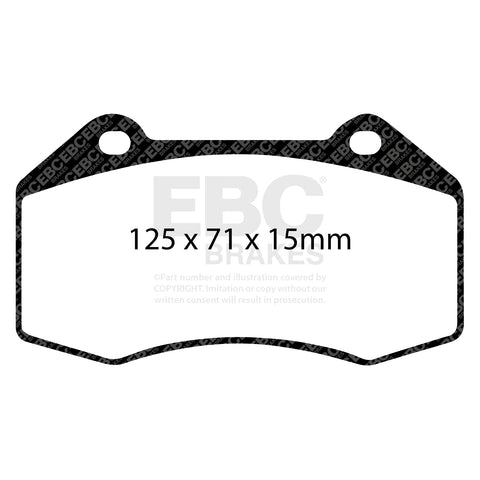 EBC Redstuff 3000 Series Sport Brake Pad Set (DP31539C) Image 3