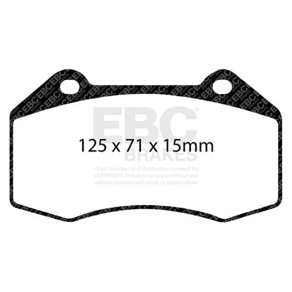 EBC Redstuff 3000 Series Sport Brake Pad Set (DP31539C) Image 3