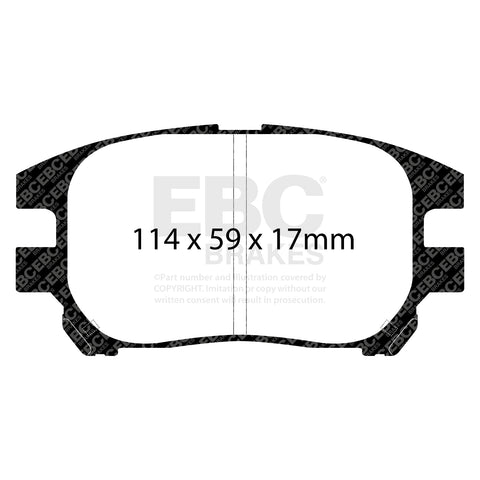 EBC Greenstuff 6000 Series Truck and SUV Brake Pad Set (DP61658) Image 2