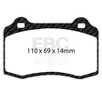EBC Racing RP-X Track and Race Brake Pads (DP81140RPX) Image 1