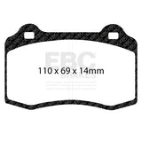 EBC Racing RP-X Track and Race Brake Pads (DP81140RPX) Image 1