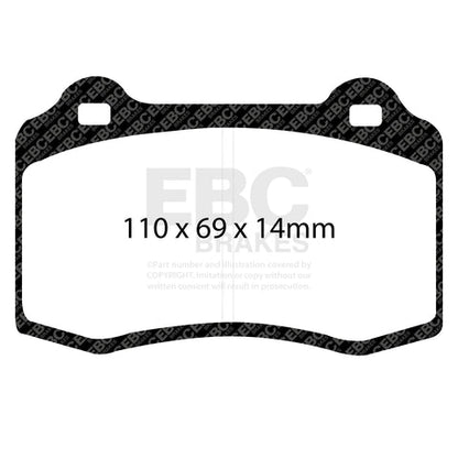 EBC SR11 Racing Brake Pads - (DP81140.14SR11) Front Image 3