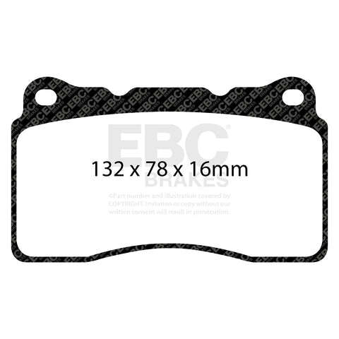 EBC Orangestuff 9000 Series Race Brake Pad Set (DP92093) Image 2