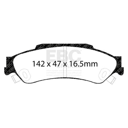 EBC Greenstuff 6000 Series Truck and SUV Brake Pad Set (DP61602) Image 3