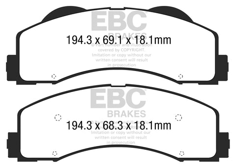 EBC Brakes Pad and Disc Kit (PD11KF1369) Image 1