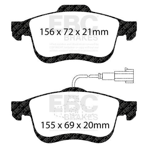 EBC Brakes Pad and Disc Kit (PDKF636) Image 4