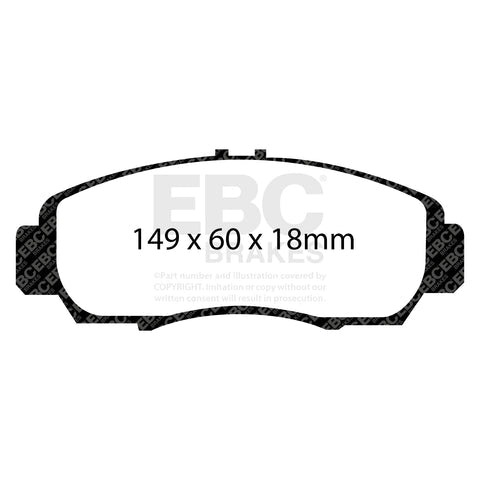 EBC Ultimax OE Replacement Brake Pad Set (DP1610) Image 1