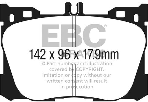 EBC Greenstuff 6000 Series Truck and SUV Brake Pad Set (DP63070) Image 1