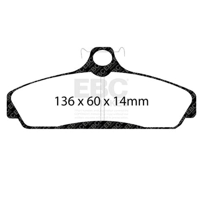 EBC Redstuff 3000 Series Sport Brake Pad Set (DP31152C) Image 3