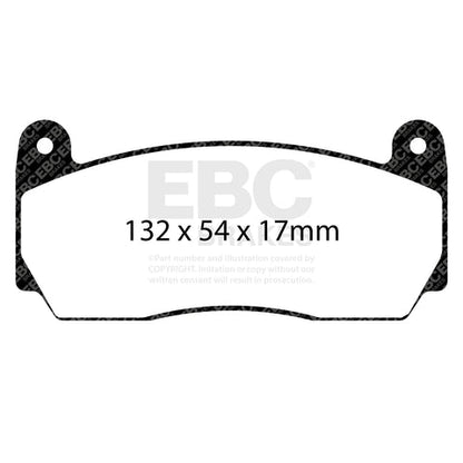EBC Racing RP-1 Track and Race Brake Pads (DP8002/2RP1) Image 2