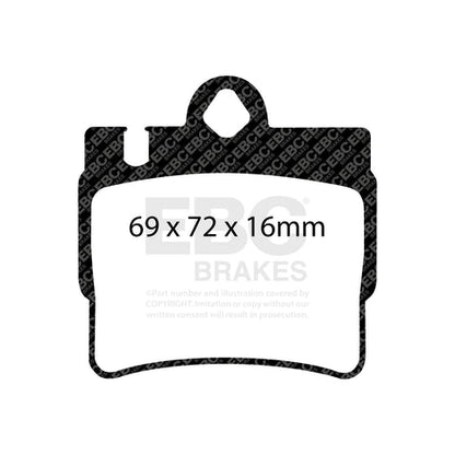 EBC Greenstuff 2000 Series Sport Brake Pad Set (DP21364) Image 2