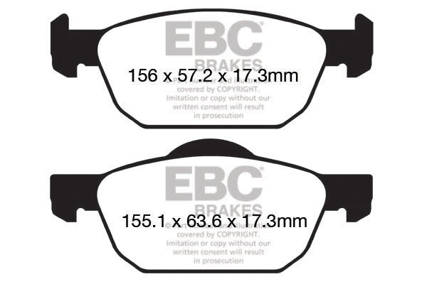 EBC Brakes Pad and Disc Full vehicle Kit (PD40K2365) Image 3