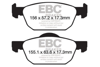 EBC Brakes Pad and Disc Full vehicle Kit (PD40K2365) Image 3