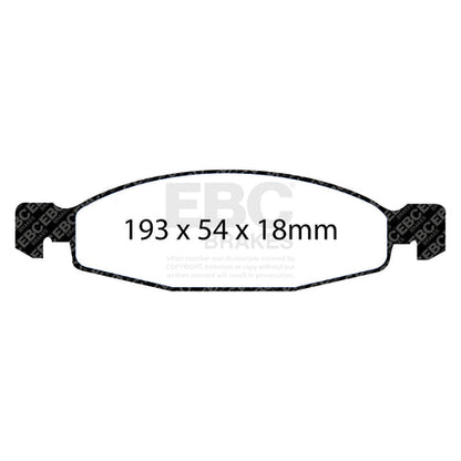 EBC Ultimax OE Replacement Brake Pad Set (DP1312) Image 3