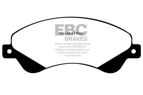 EBC Ultimax OE Replacement Brake Pad Set (DP1916) Image 3