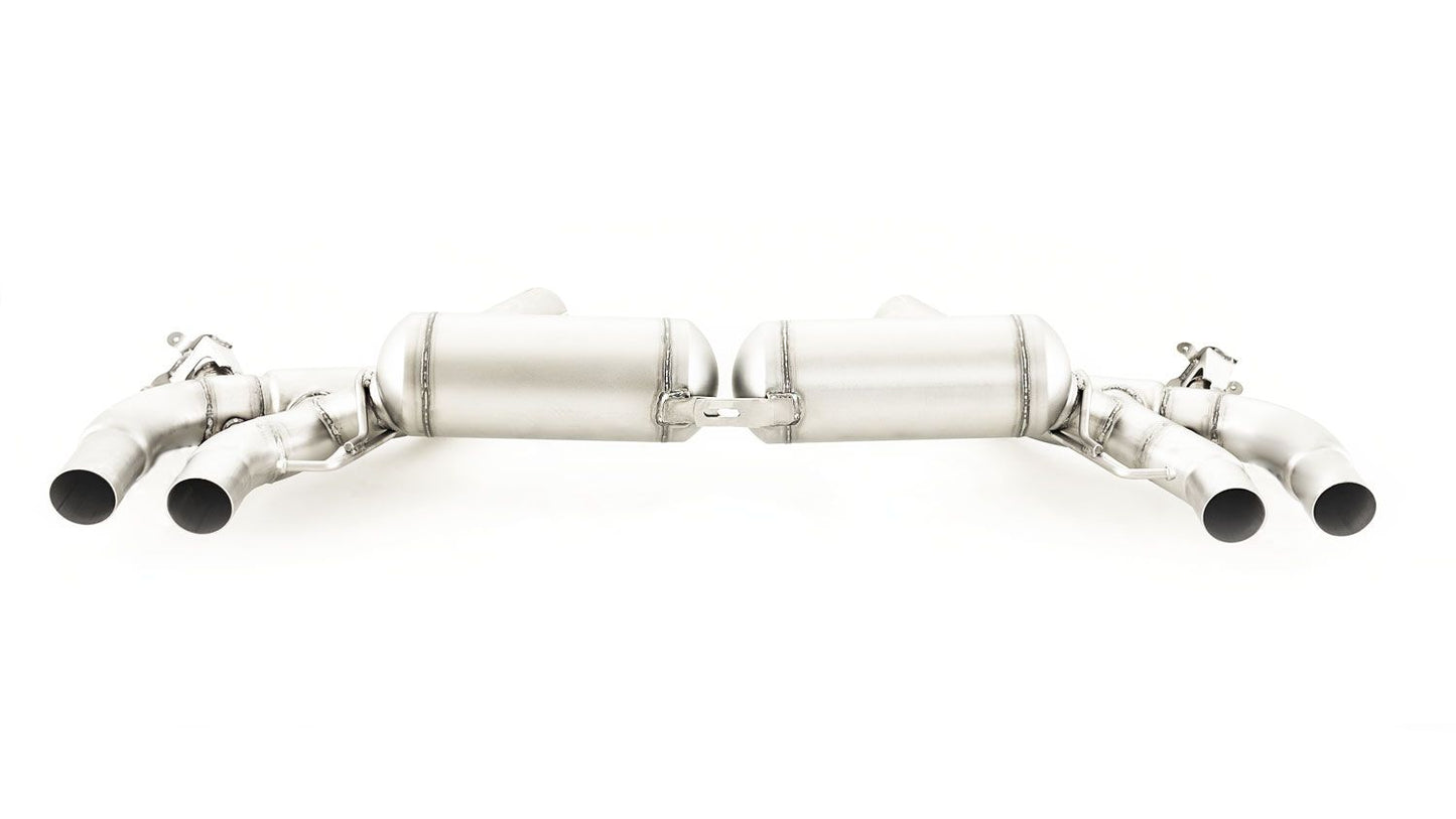 Racing Exhaust System for BMW M5 F90 Limo 4x 100mm Titanium Brushed Tips
