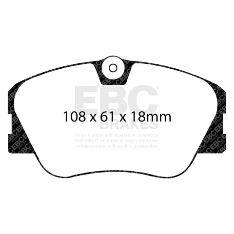 EBC Greenstuff 2000 Series Sport Brake Pad Set (DP2577) Image 4