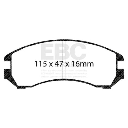 EBC Greenstuff 2000 Series Sport Brake Pad Set (DP2665) Image 3