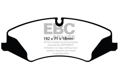 EBC Greenstuff 6000 Series Truck and SUV Brake Pad Set (DP62123) Image 1