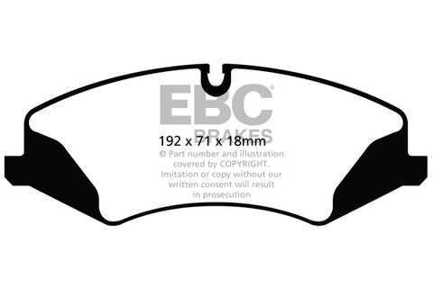 EBC Greenstuff 6000 Series Truck and SUV Brake Pad Set (DP62123) Image 1