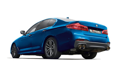 Axle-Back / Cat-Back System for BMW M550i xDrive Racing | 4x GT Titanium Scotched Tips