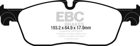 EBC Greenstuff 6000 Series Truck and SUV Brake Pad Set (DP62251) Image 4
