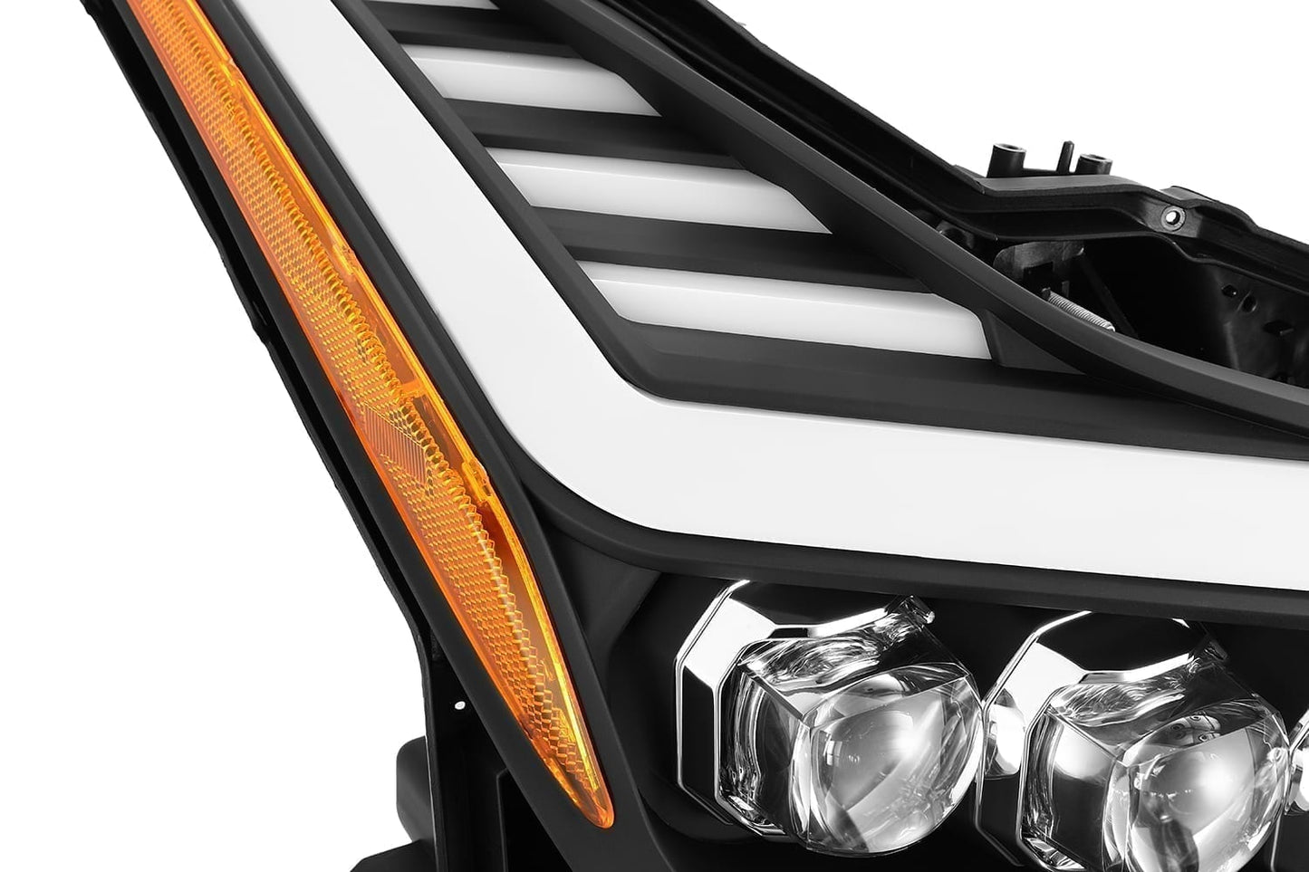 08-13 Infiniti G37/14-15 Q60 Coupe NOVA-Series LED Projector Headlights Black | AlphaRex