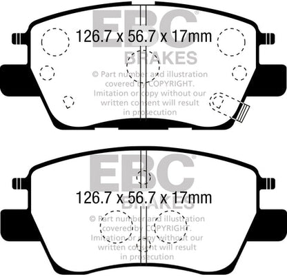 EBC Ultimax OE Replacement Brake Pad Set (DPX3052)