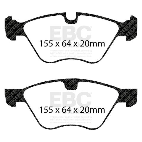 EBC Bluestuff NDX Trackday Brake Pad Set (DP51493NDX) Image 2