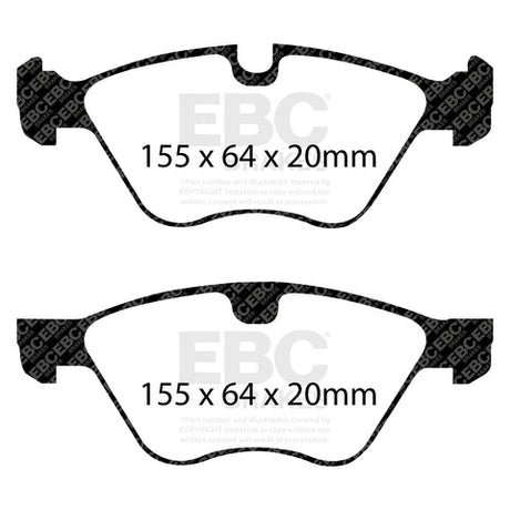 EBC Bluestuff NDX Trackday Brake Pad Set (DP51493NDX) Image 2