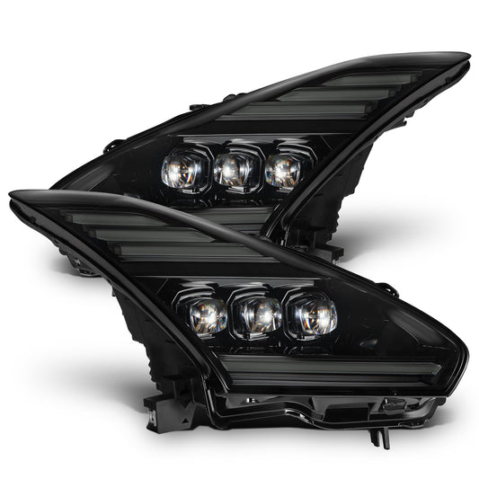 09-25 Nissan GT-R NOVA-Series LED Projector Headlights Alpha-Black | AlphaRex