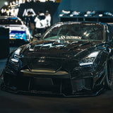 09-25 Nissan GT-R NOVA-Series LED Projector Headlights Black | AlphaRex