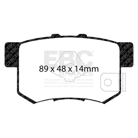 EBC Bluestuff B Super-Street & Trackday Brake Pads (DP51193B) Image 1