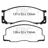 EBC Greenstuff 2000 Series Sport Brake Pad Set (DP2876) Image 3