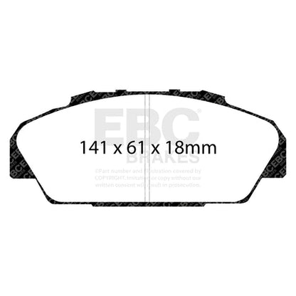 EBC Ultimax OE Replacement Brake Pad Set (DP831) Image 1