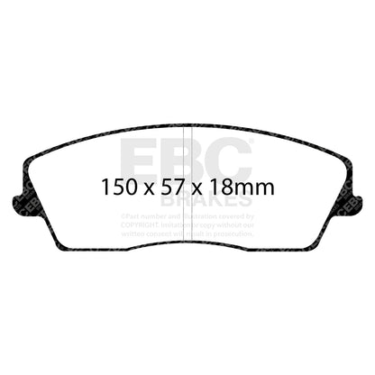 EBC Ultimax OE Replacement Brake Pad Set (DP1723)