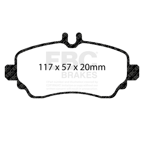 EBC Greenstuff 2000 Series Sport Brake Pad Set (DP21555) Image 4