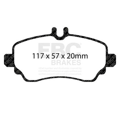 EBC Greenstuff 2000 Series Sport Brake Pad Set (DP21555) Image 4