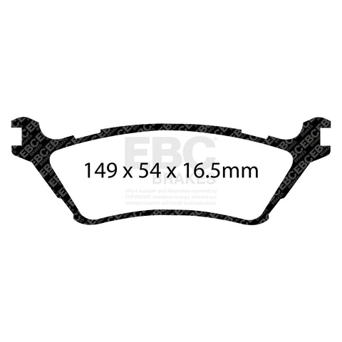 EBC Brakes Pad and Disc Full vehicle Kit (PD40K2202) Image 2