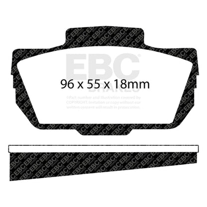 EBC Orangestuff 9000 Series Race Brake Pad Set (DP9149) Image 4