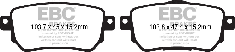 EBC Brakes Pad and Disc Full vehicle Kit (PD40K2491) Image 4