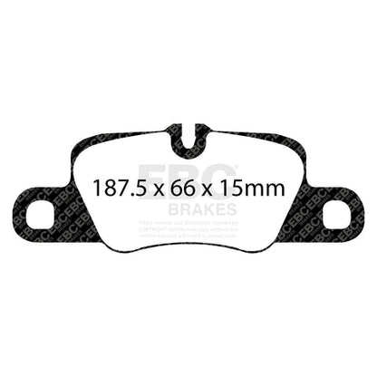 EBC Redstuff 3000 Series Sport Brake Pad Set (DP31858C) Image 3